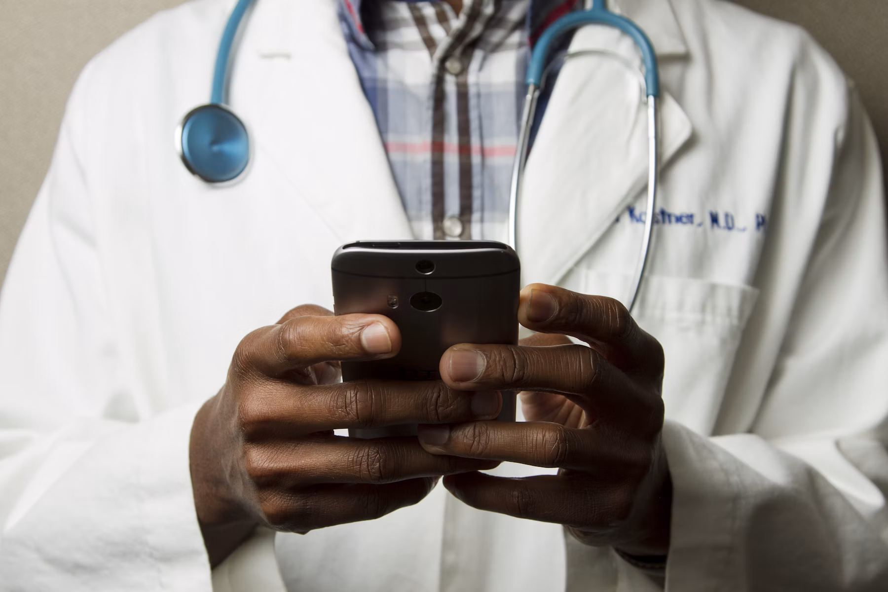 Doctor reviewing patient records